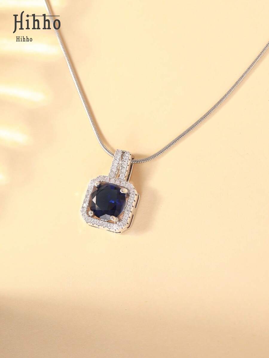 1pc Pink Gemstone Necklace, Gold Snake Bone Chain Luxurious Design, Suitable For Everyday Wear, Dates, Outfit Accessory