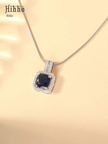 1pc Pink Gemstone Necklace, Gold Snake Bone Chain Luxurious Design, Suitable For Everyday Wear, Dates, Outfit Accessory