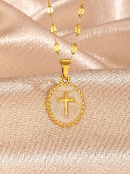 6pcs Y2K Halloween Cross Pendant Layered Necklace Unisex Colorful Enamel Pendant Gothic Style Jewelry Delicate Gold Chain Choker Fashion Gift For Girlfriend