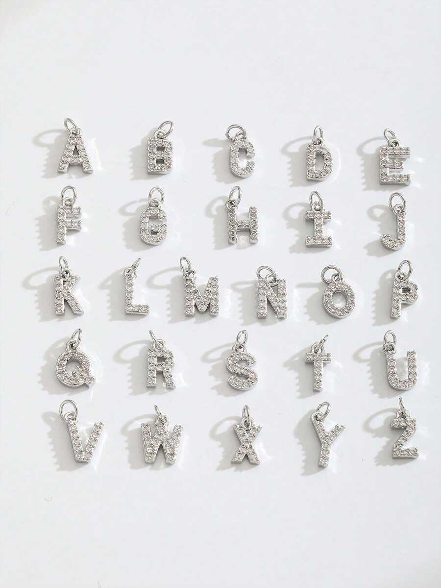 1pc Elegant Vintage Mini Initial Gold Mother