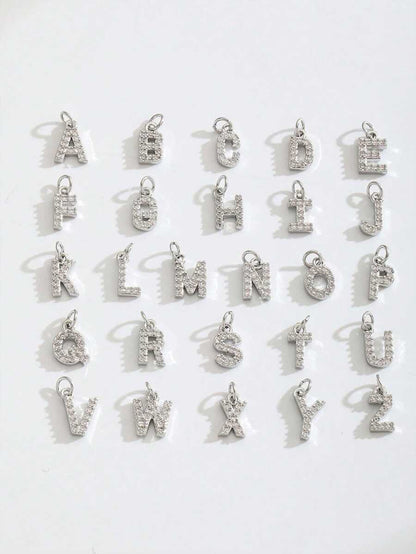1pc Elegant Vintage Mini Initial Gold Mother