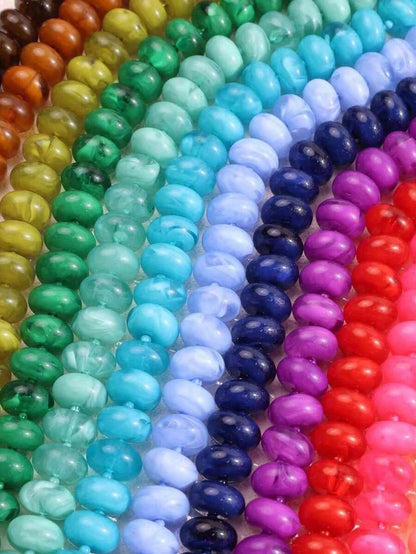 1pc Bohemian Style Casual Multicolor Gradient "Dopamine Style" Beaded Necklace, Suitable For Daily Wear And Festival Occasions