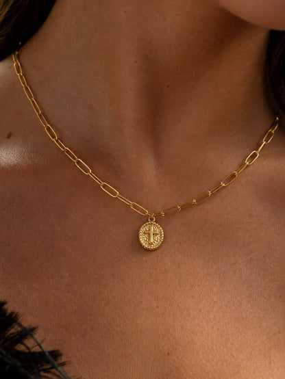 6pcs Y2K Halloween Cross Pendant Layered Necklace Unisex Colorful Enamel Pendant Gothic Style Jewelry Delicate Gold Chain Choker Fashion Gift For Girlfriend