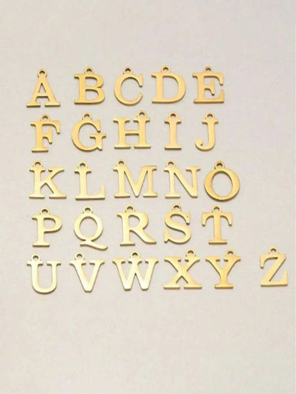 Double Stainless Steel Initial Necklace