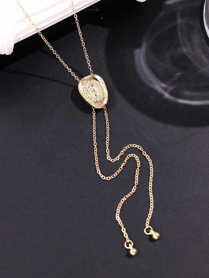 Vintage Gold Cowboy Hat Necklace