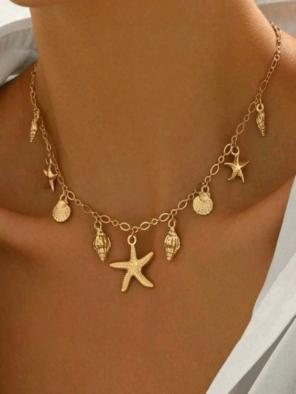 Livesso Beach Vacation Pendant Necklace