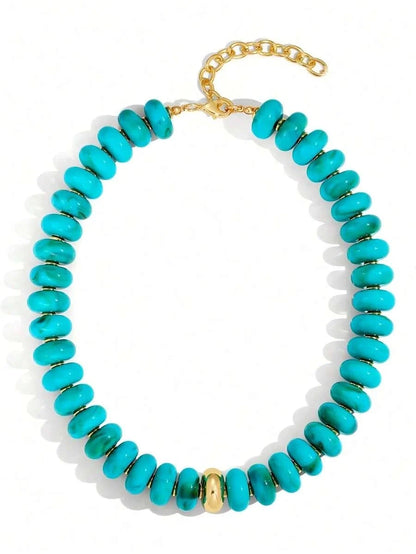 Chunky Acrylic Beaded Necklace Set