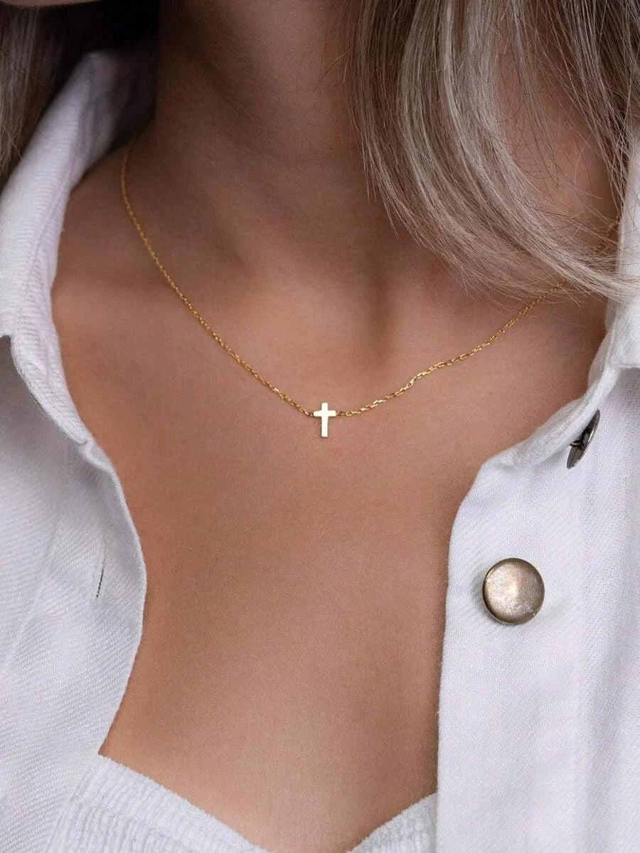 Gold Cross Necklace