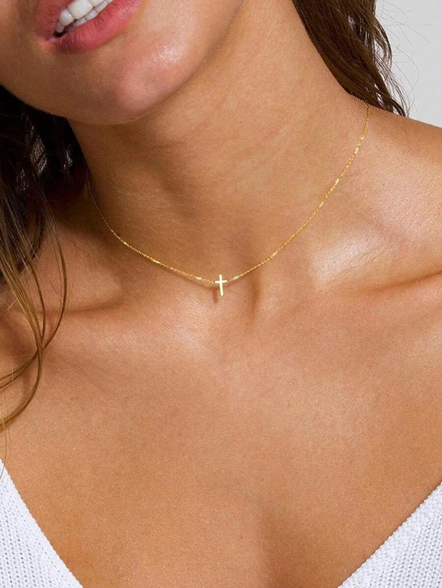 Gold Cross Necklace