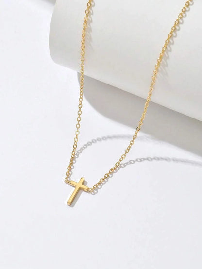 Gold Cross Necklace