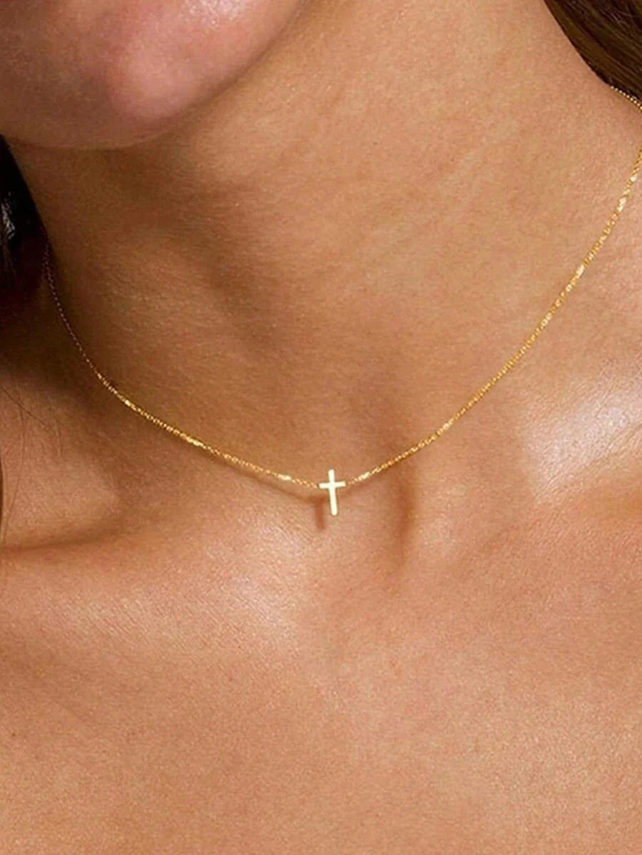 Gold Cross Necklace