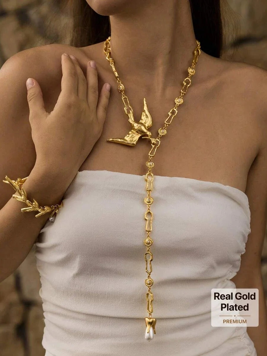 Opalesca Long Wedding Necklace