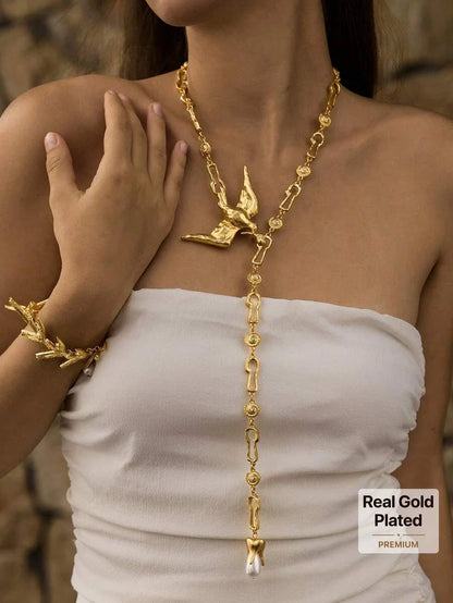 Opalesca Long Wedding Necklace