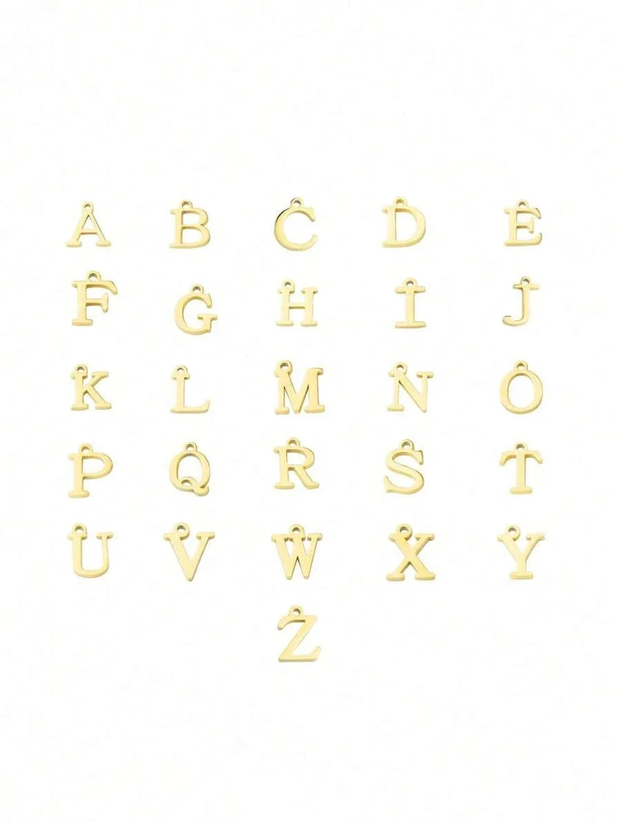 Double Stainless Steel Initial Necklace