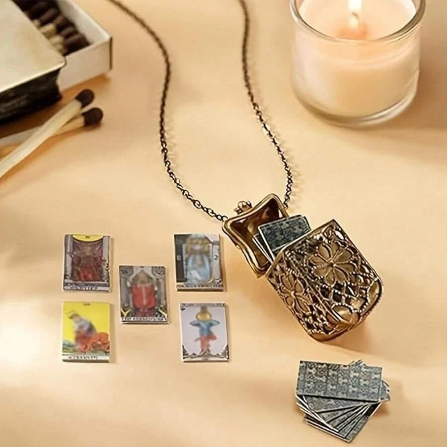 Mini Tarot Card Necklace