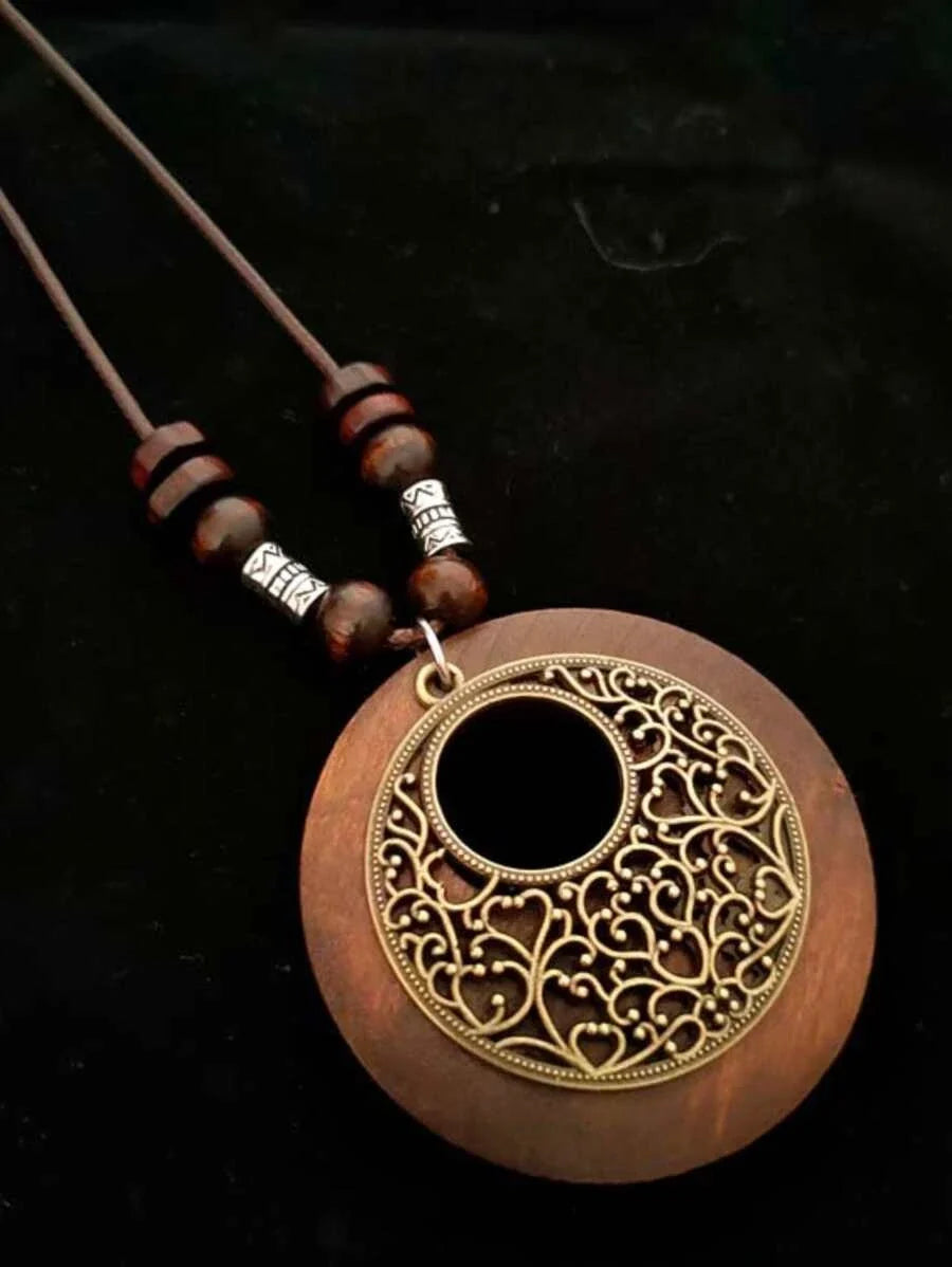 Vintage Long Sweater Necklace