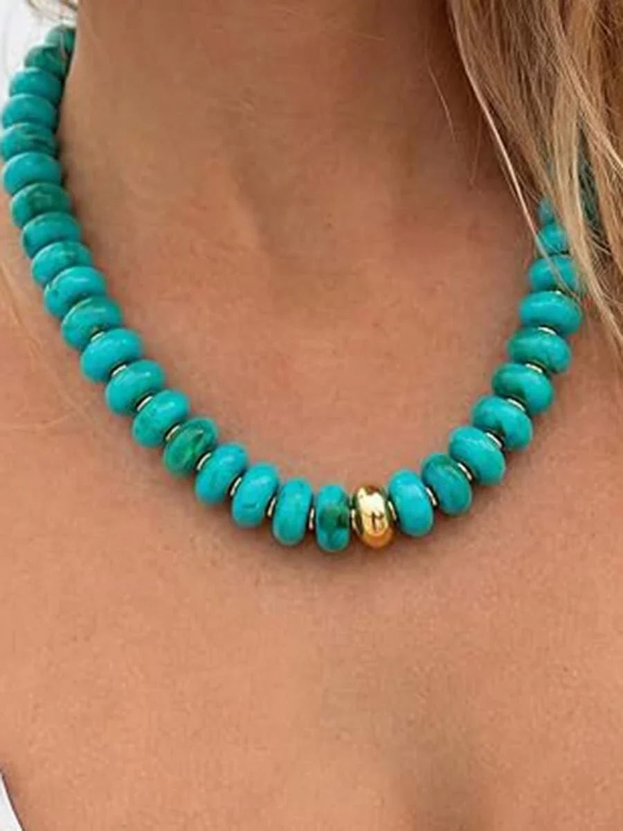 Chunky Acrylic Beaded Necklace Set