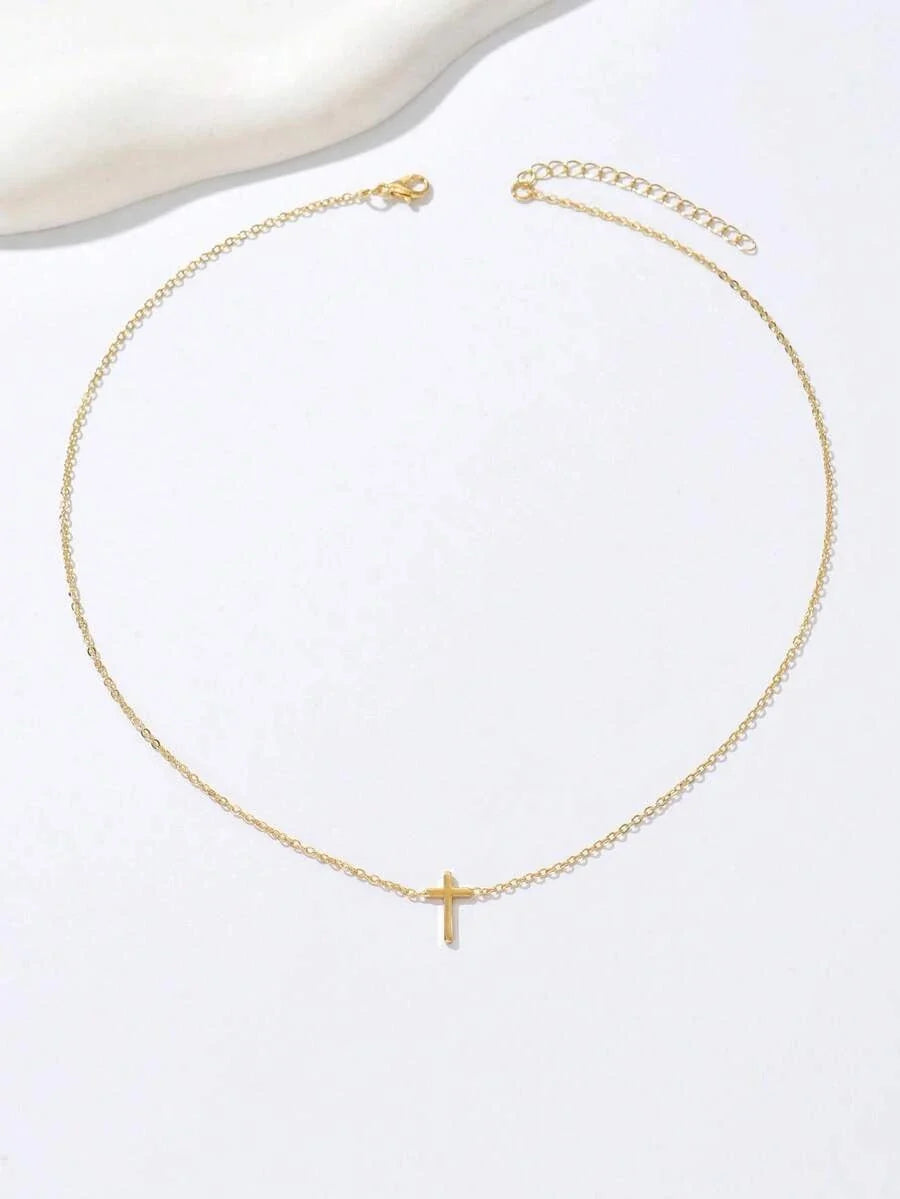 Gold Cross Necklace