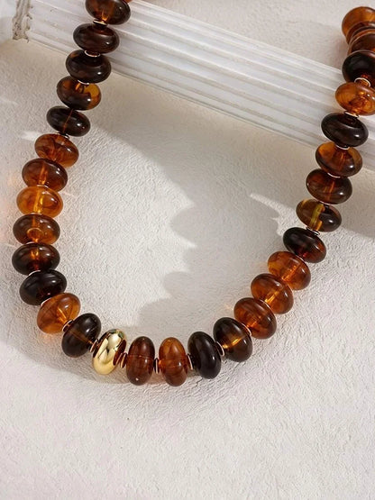 Chunky Acrylic Beaded Necklace Set