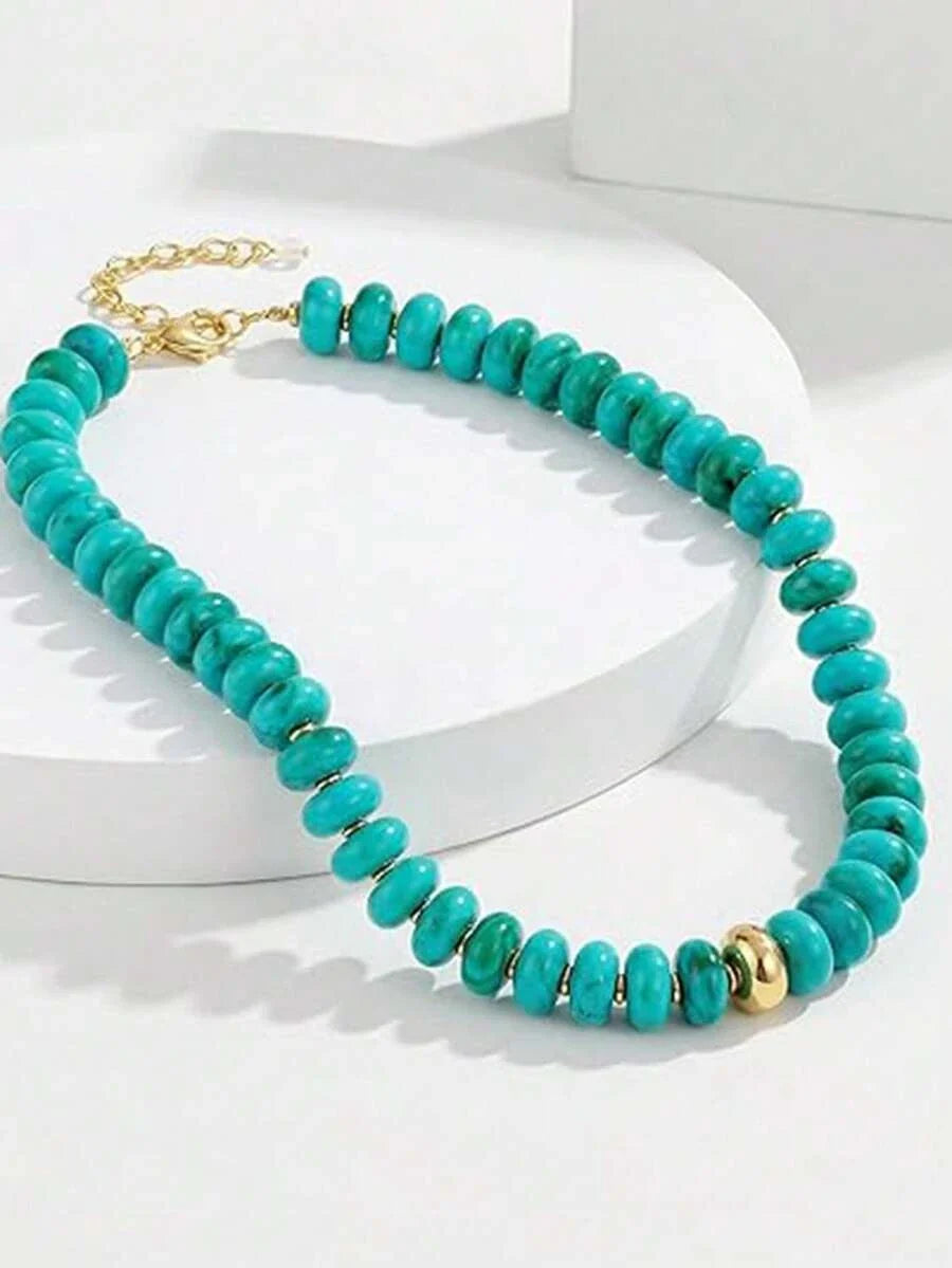 Chunky Acrylic Beaded Necklace Set