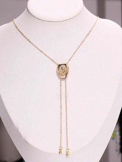 Vintage Gold Cowboy Hat Necklace